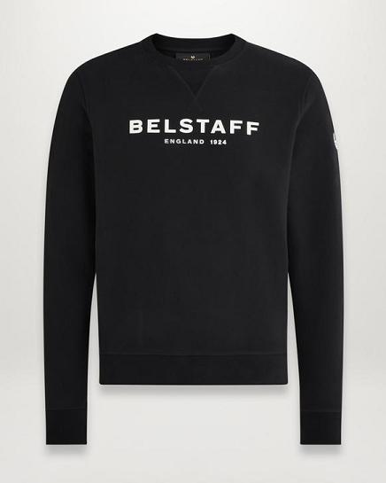 Pull Belstaff Homme 1924 Noir Coton Polaire France GF2045918